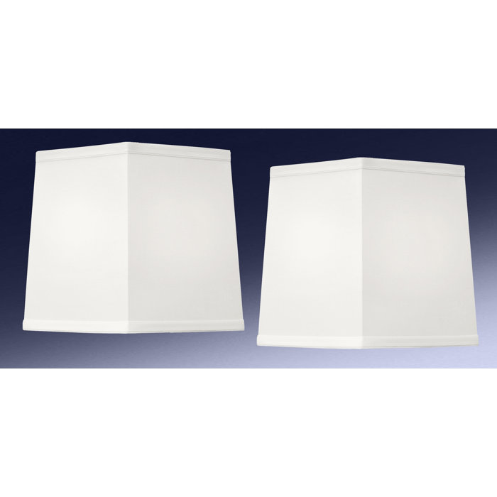 Medallion Lighting 8'' W Linen Square Lamp Shade ( Spider ) Wayfair